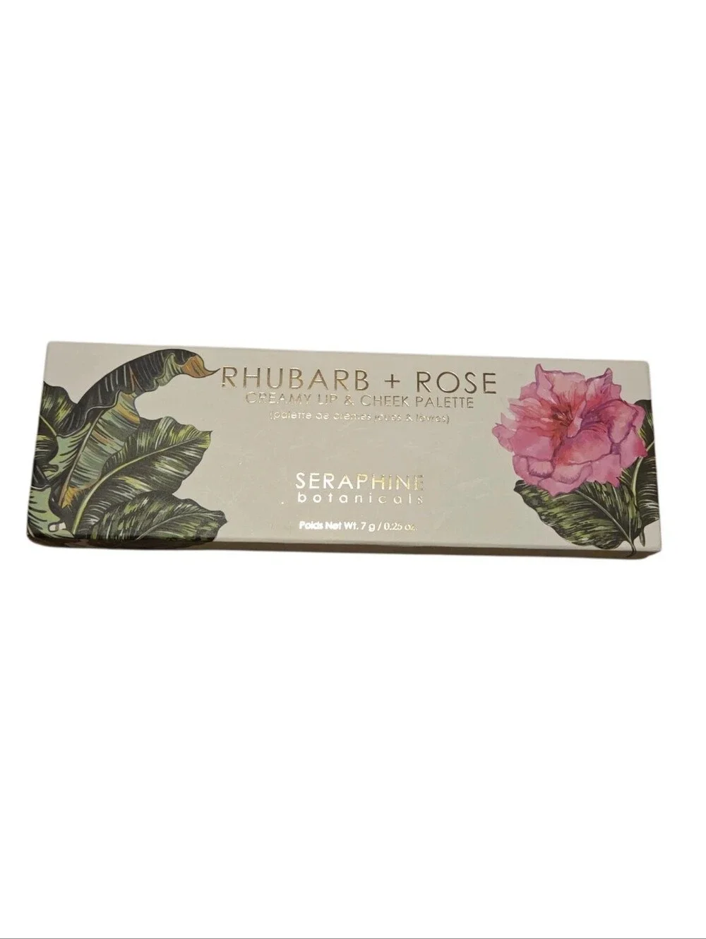 Seraphine Botanicals Rhubarb + Rose Lip & Cheek Palette